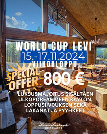 Levi West Chalet A - ulkoporeamme sauna